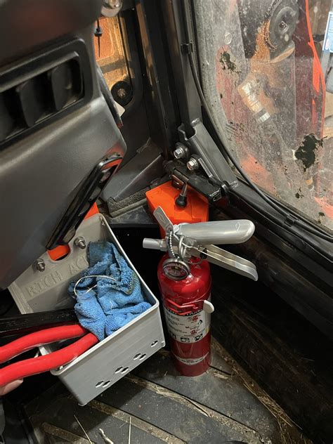 skid steer fire extinguisher|fire extinguisher on board.